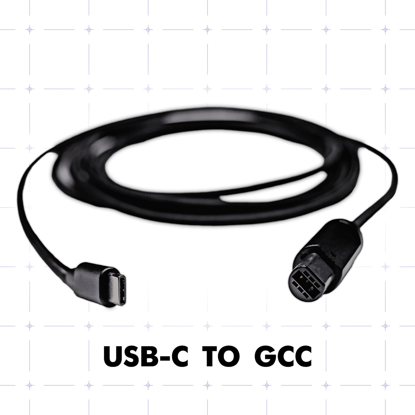 Braided USB-C to GameCube Cable