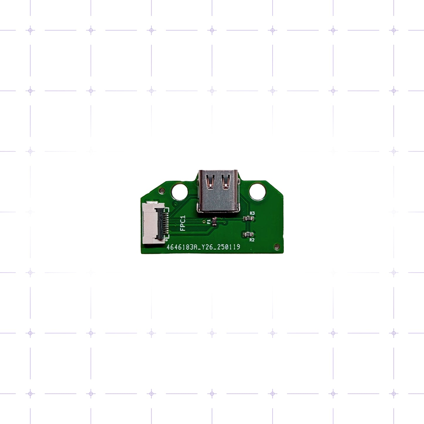 QuRB USB-C daughterboard for Frame1 Heavy v2 (USB-C port replacement)
